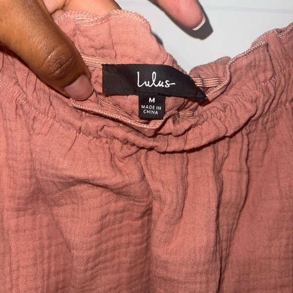 Lulus Sweet One Rusty Rose Off-the-shoulder Top - Picture 5 of 8